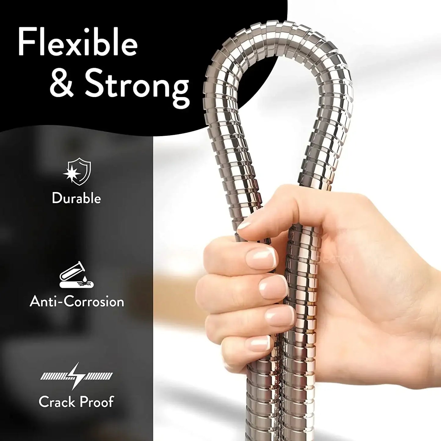 Flexible Stainless Steel Shower Hose – Strong, Stylish & Durable